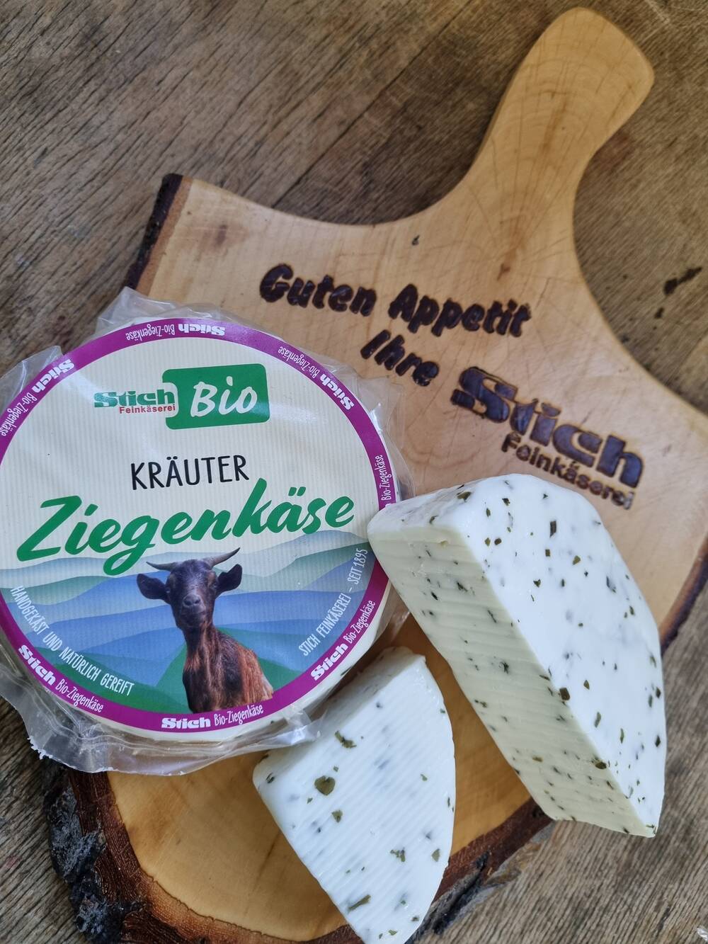 Stich´s Bio -Ziegenkäse Käuter